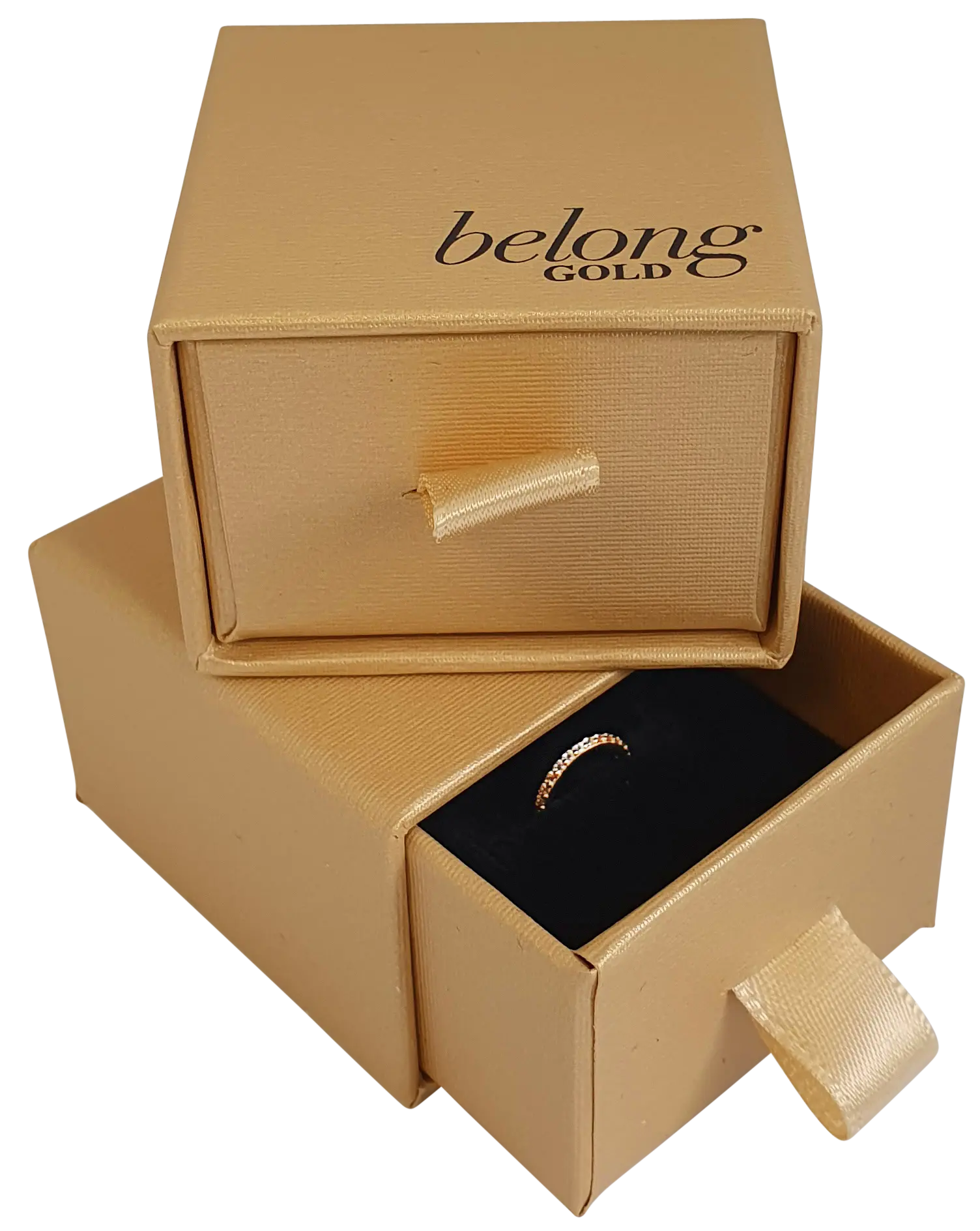 belong gold piercing jewellery box